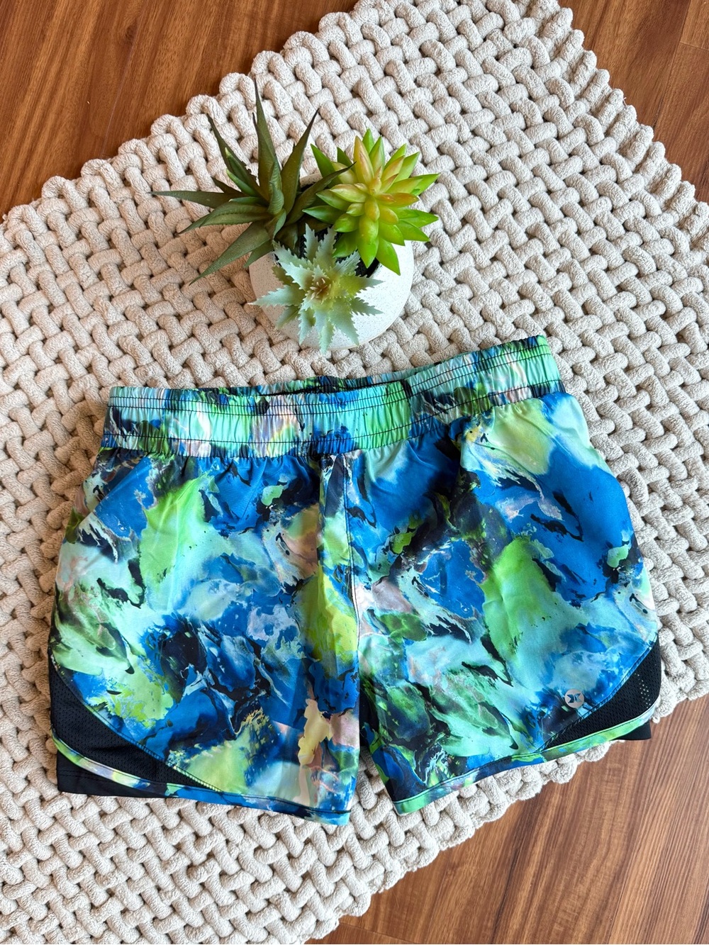 RBX | Women's Prime Soft Tonal Running Shorts Fluid Floral Print | Small